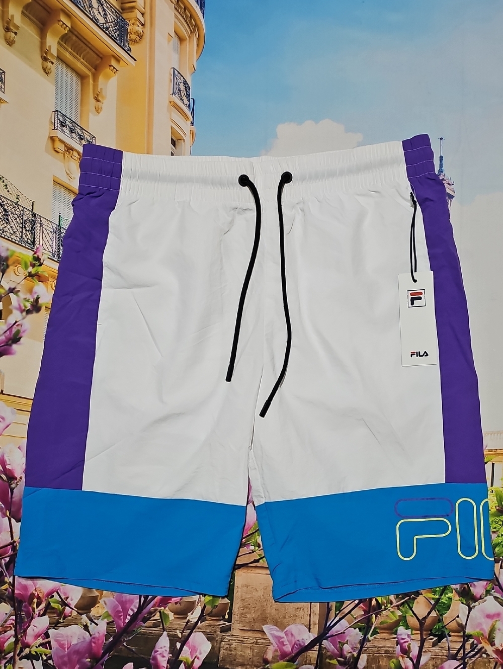 Fila Red White Blue‎ Purple Shorts XL NWT